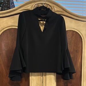 Chic Milly Black Bell Sleeve Blouse